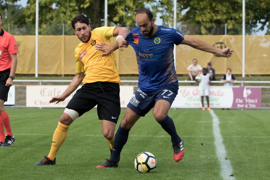 Gentian Bunjaku lors de la rencontre face au Meyrin FC (Crédit photo: Ian Vaney)