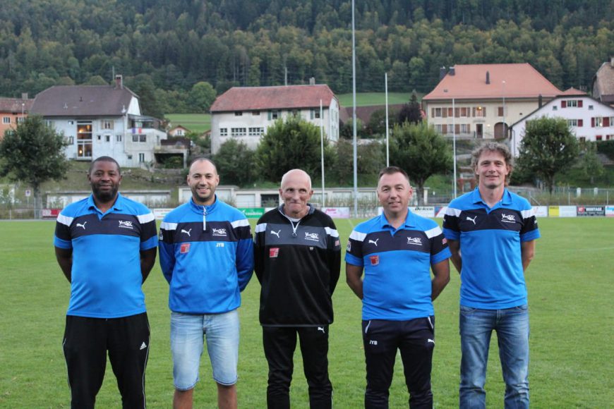 Le staff du FC Vallorbe-Ballaigues